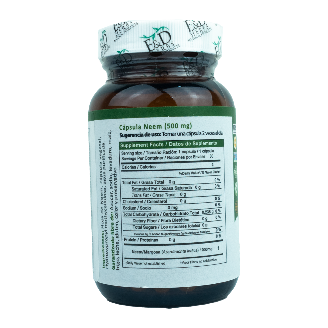 E&D Herbs - Neem (Cápsulas)