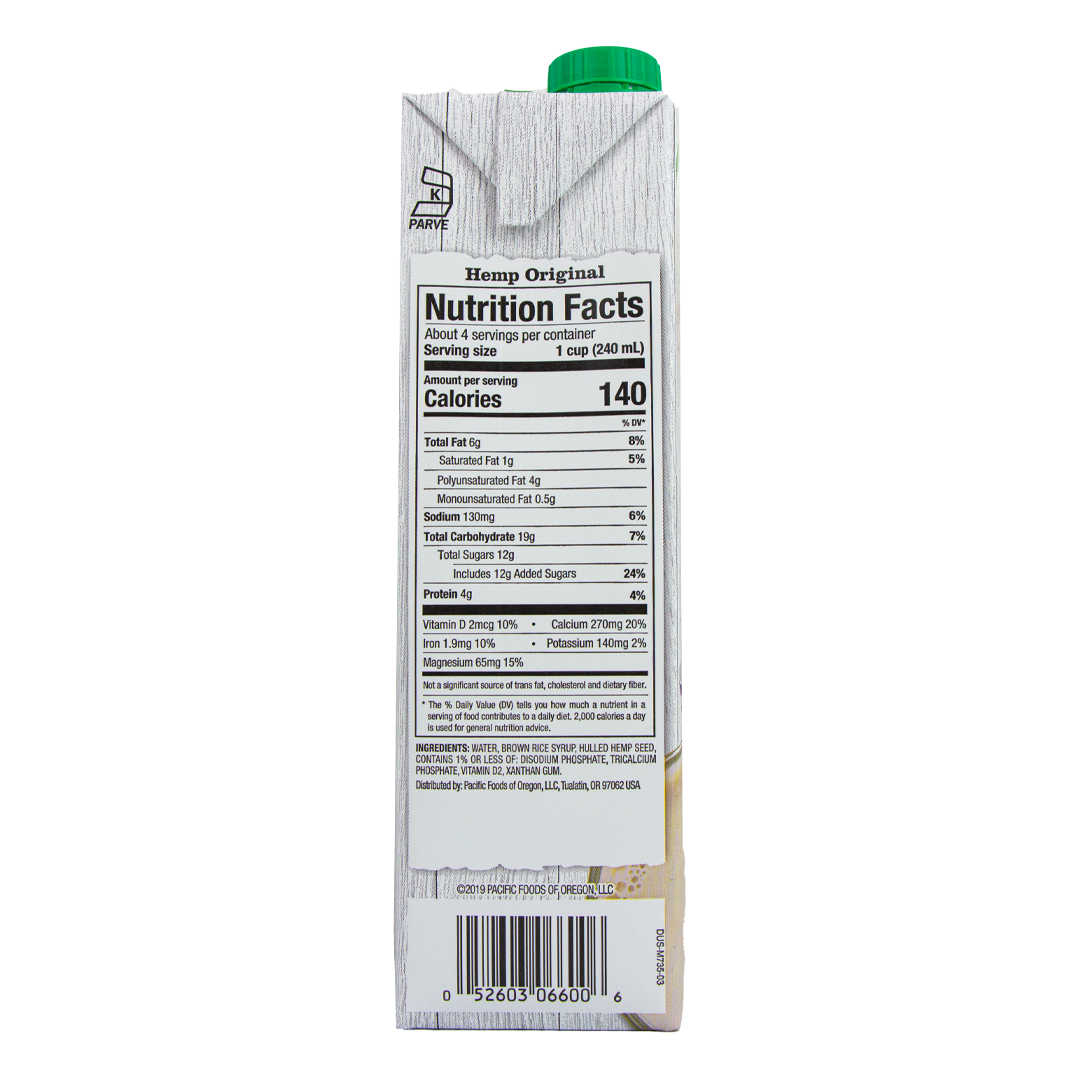 Pacific Foods - Hemp Milk - Original (32 oz)