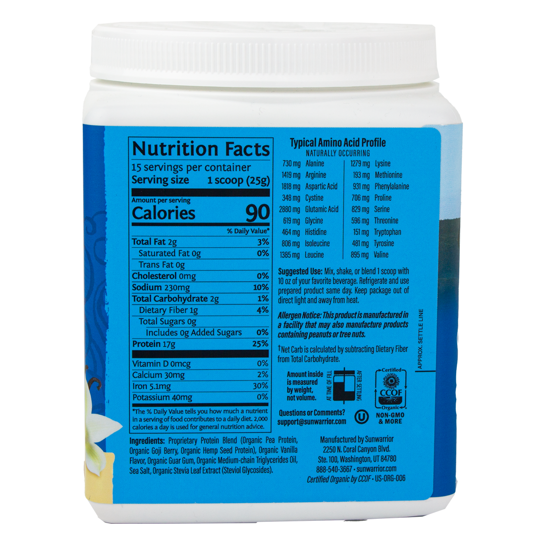 Sunwarrior Protein - Warrior Blend Vanilla