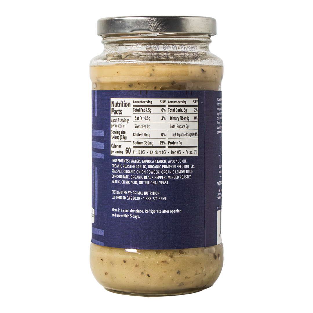 Primal Kitchen - No Dairy Garlic Alfredo Sauce Made with Avocado Oil