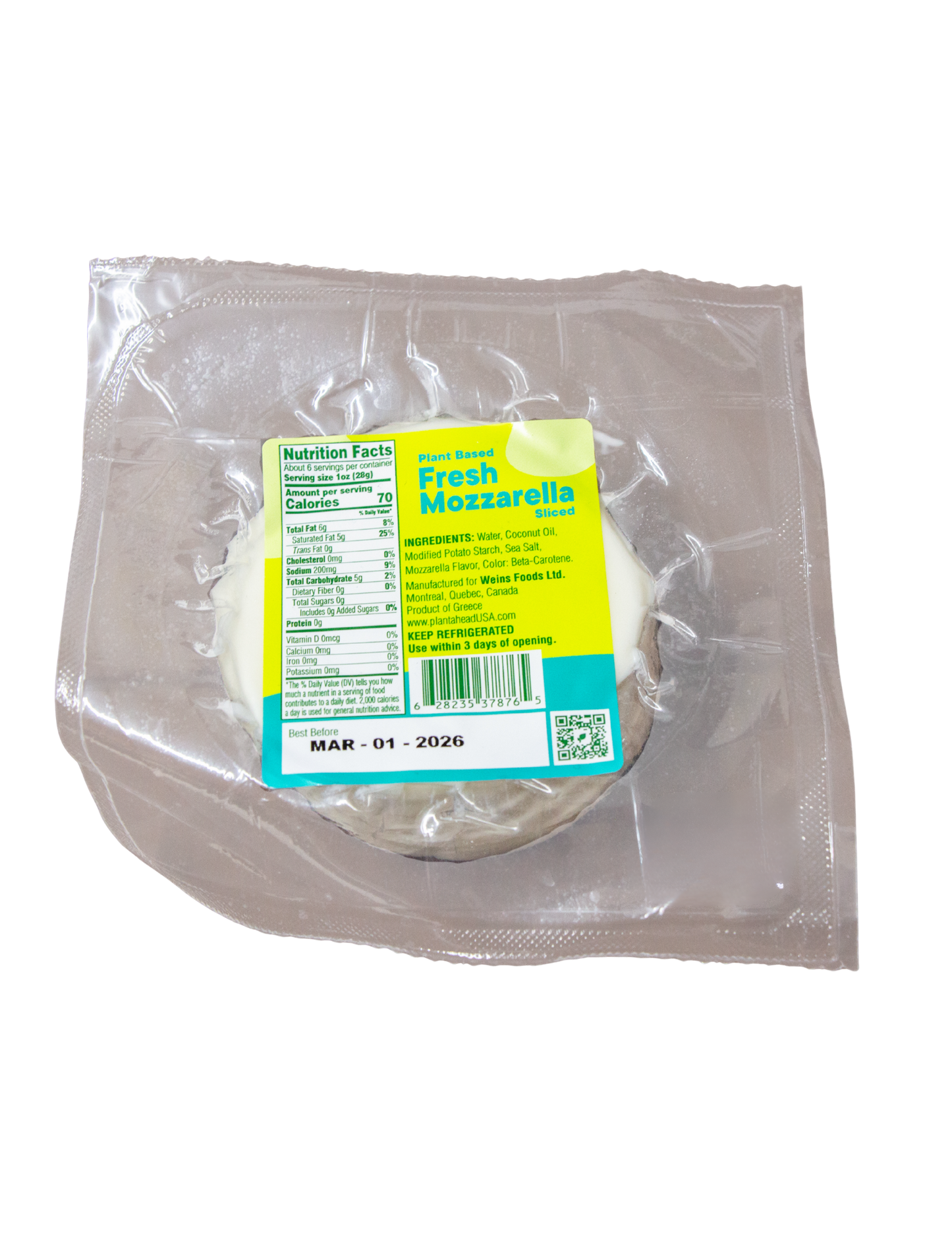 Plant Ahead - Fresh Mozzarella Slices (In Store Pickup only)