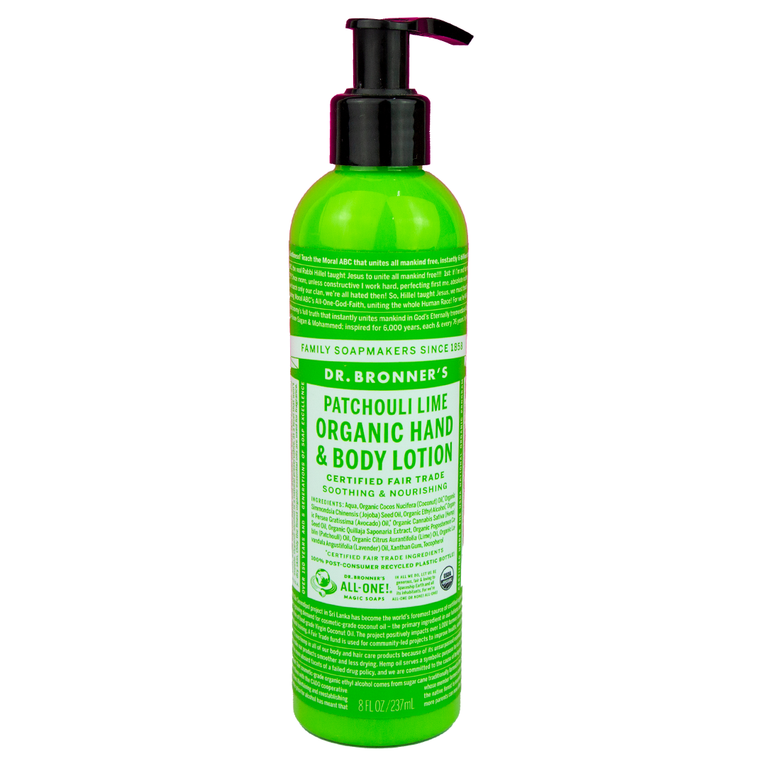Dr. Bronner's Patchouli Lime Organic Hand & Body Lotion