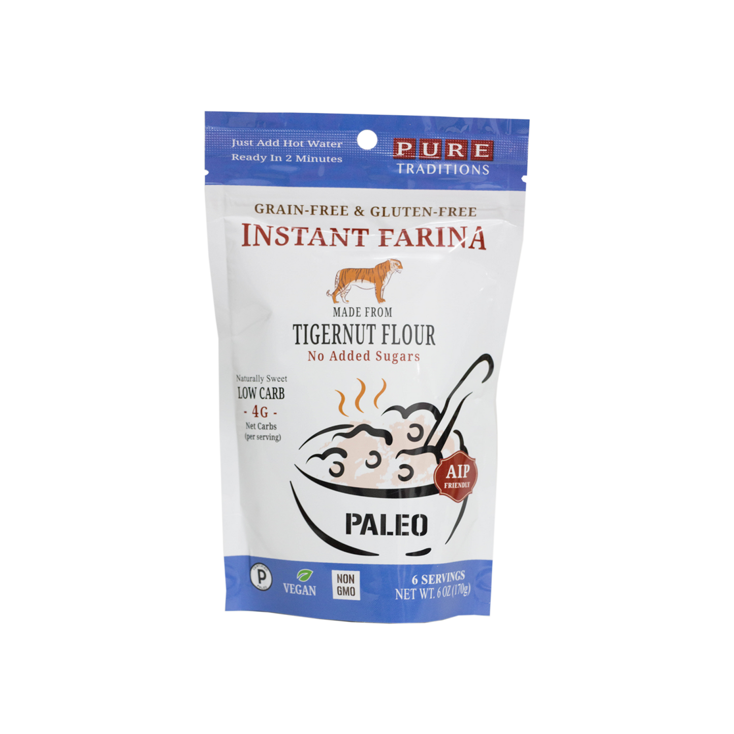 Pure Traditions - Tiger Nut & Coconut Instant Farina (6 oz)