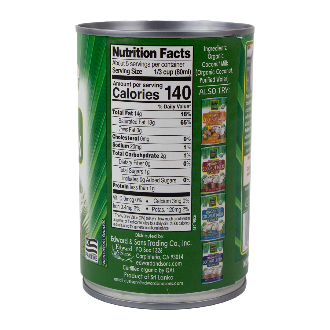 Native Forest - Unsweetened Organic Coconut Milk (No Guar) - (13.5 oz)