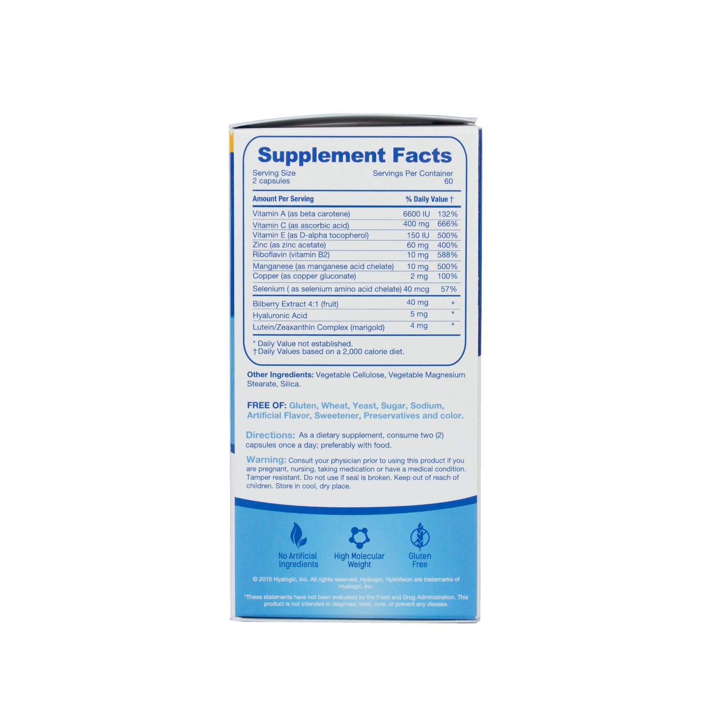 Hyalogic - Hylavision Eye Health 120 cápsulas