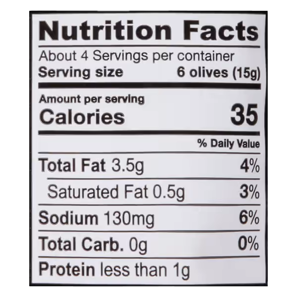 Gaea Olive Snack- Pitted Olives