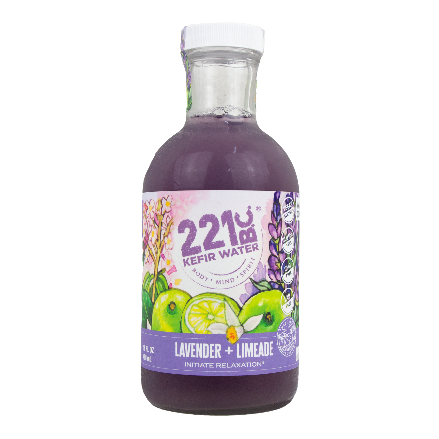 221Bc Kerif Water - Lavender Limeade Kefir Water (In Store Pick-Up Only)