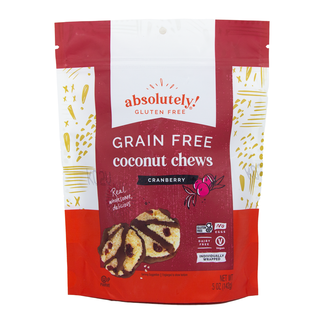 Absolutely Gluten Free! Coconut Chews Cranberry