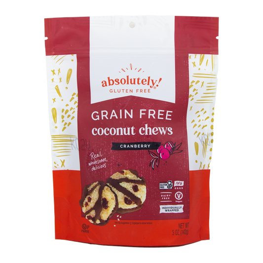 Absolutely Gluten Free! Coconut Chews - Cranberry