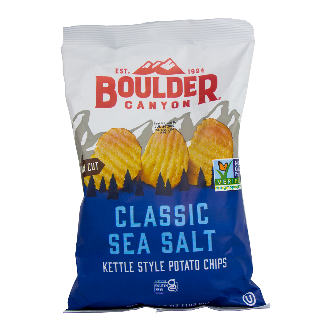 Boulder Canyon - Classic Sea Salt - Kettle Style Chips (6.5 oz)