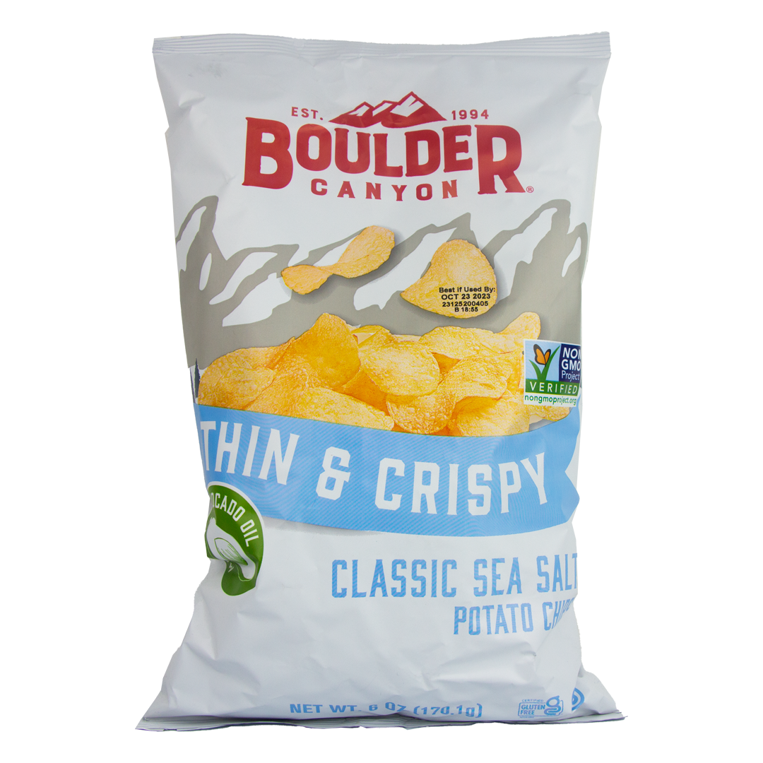 Boulder Canyon - Thin & Crispy - Classic Sea Salt Potato Chips (6 oz)