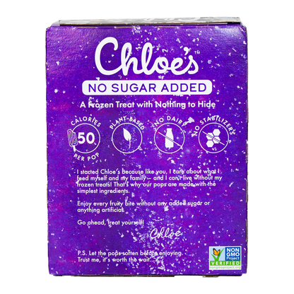 Chloe's -No Sugar Added Grape Pops (In Store Pickup Only)