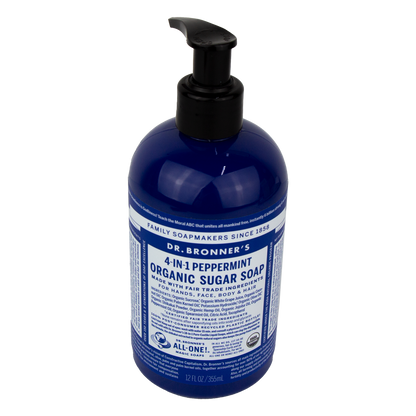 Dr. Bronner's - 4 in 1 - Peppermint Sugar Soap - (12 oz)