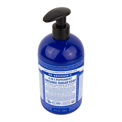 Dr. Bronner's - 4 in 1 - Peppermint Sugar Soap - (24 oz)