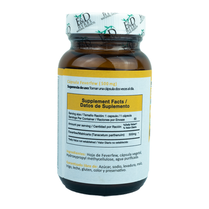 E&D Herbs - Feverfew 250 mg