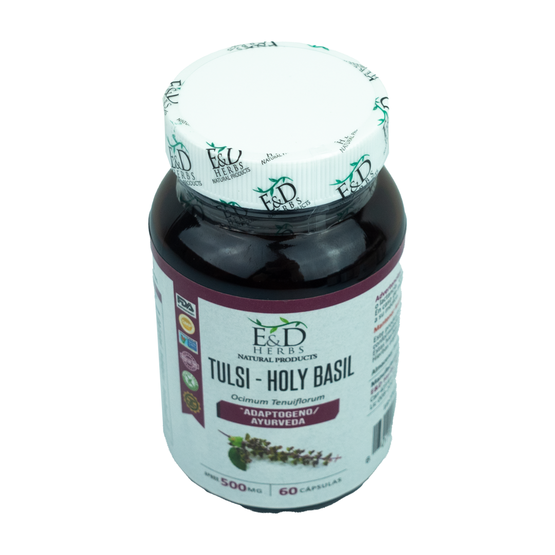 E&D Herbs - Tulsi - Holy Basil Capsulas