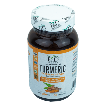 E&D Herbs - Turmeric 500 mg