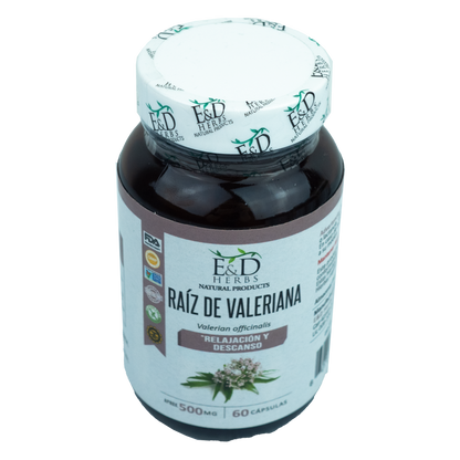 E&D Herbs - Raíz de Valeriana 250 mg