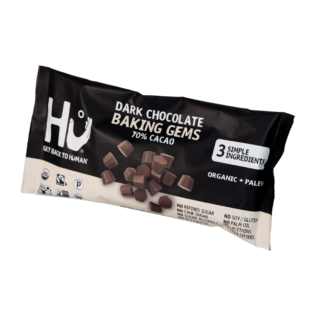 Hu - Dark Chocolate Baking Gems (70% Cacao)