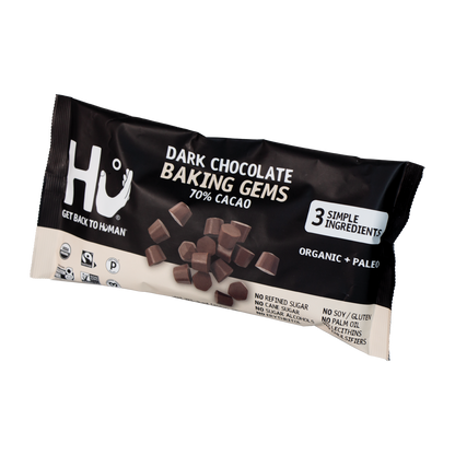 Hu - Dark Chocolate Baking Gems (70% Cacao)