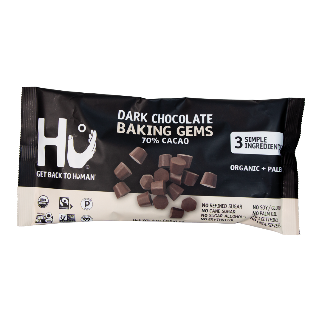 Hu - Dark Chocolate Baking Gems (70% Cacao)