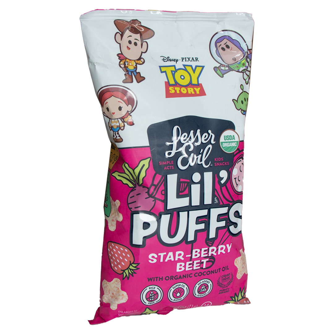 Lesser Evil - Lil' Puffs Strawberry Beet