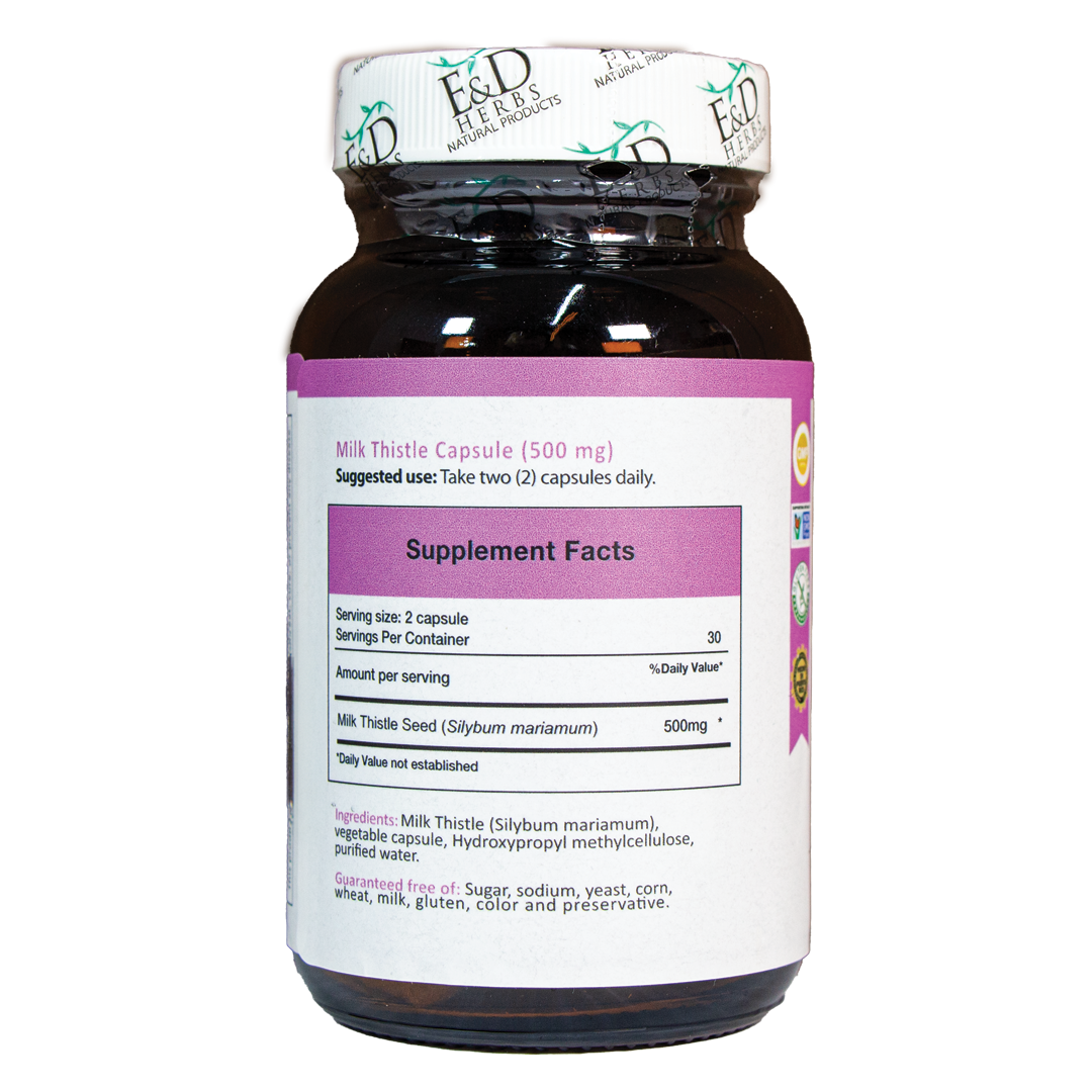 E&D - Milk Thistle 500 mg