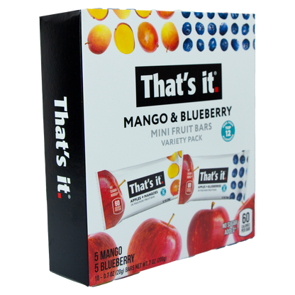 That's It - Mango and Blueberry Mini Bars-Pack of 10