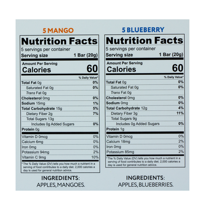 That's It - Mango and Blueberry Mini Bars-Pack of 10