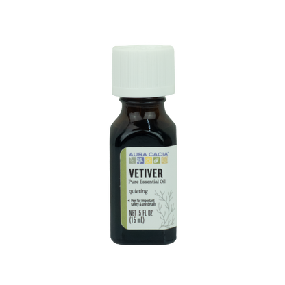 Aura Cacia - Vetiver Essential Oils (0.5 oz)