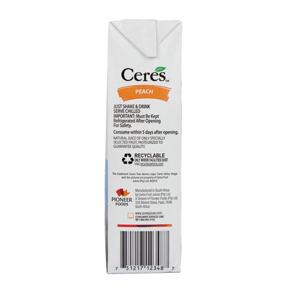 Ceres 100% Juice Blend - Peach