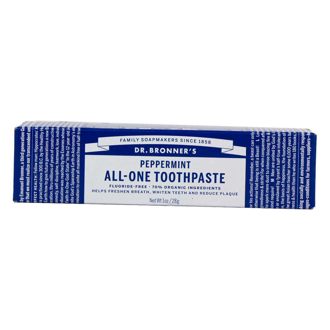 Dr. Bronners All One Toothpaste - Peppermint (1oz)