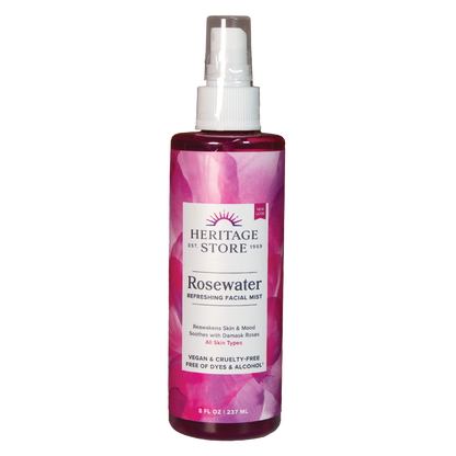 Heritage ' Refreshing Rosewater Spray 8 oz