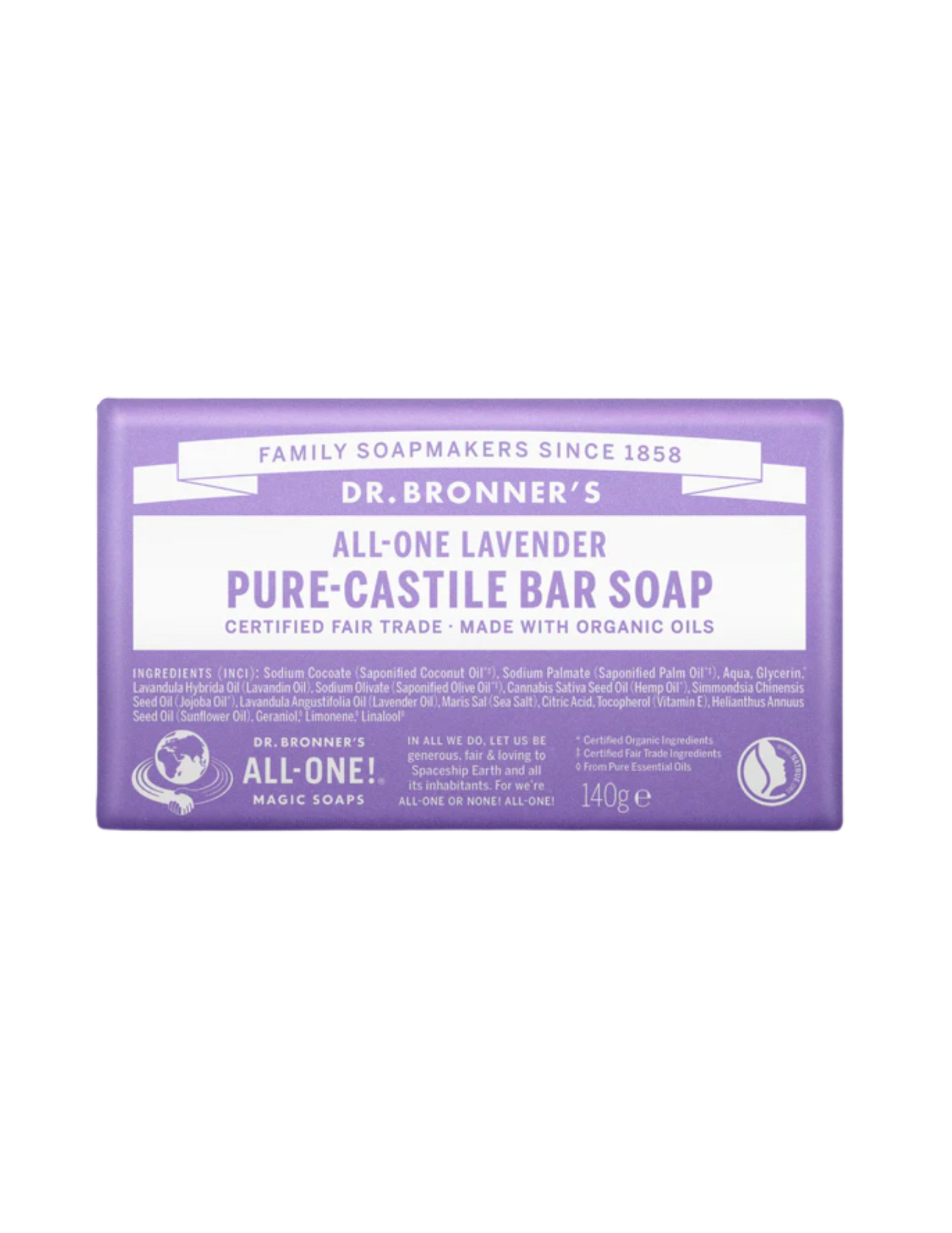 Dr. Bronner's Bar Soap- Lavanda