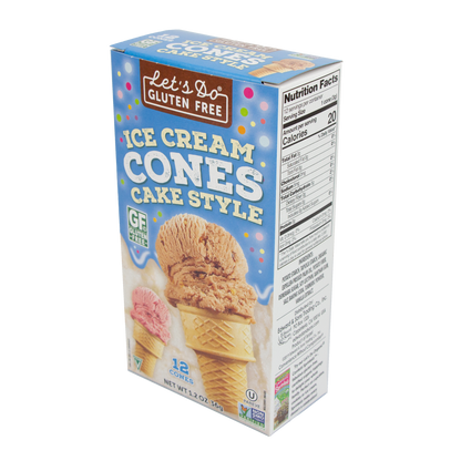 Let's Do Gluten Free Gluten Free Ice Cream Cones