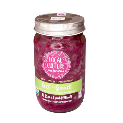 Local Cultura Ferments - Sauerkraut Beet & Fennel (Store Pick-Up Only)