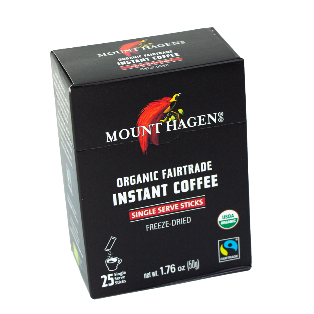 Mount Hagen - Instant Organic Trade Coffee - Single Serve Sticks (1.76 oz)
