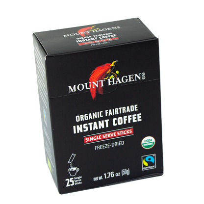 Mount Hagen - Instant Organic Trade Coffee - Single Serve Sticks (1.76 oz)