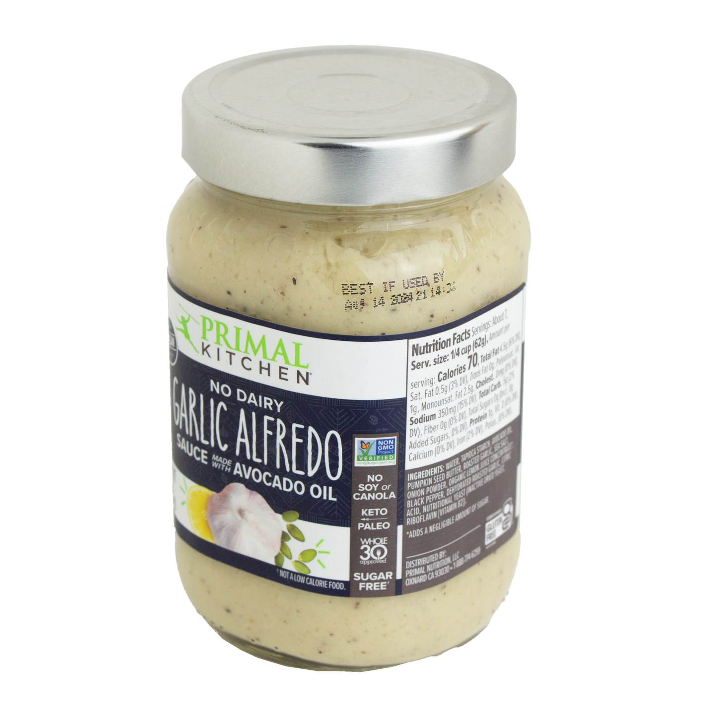 Primal Kitchen - No Dairy Garlic Alfredo Sauce Made with Avocado Oil