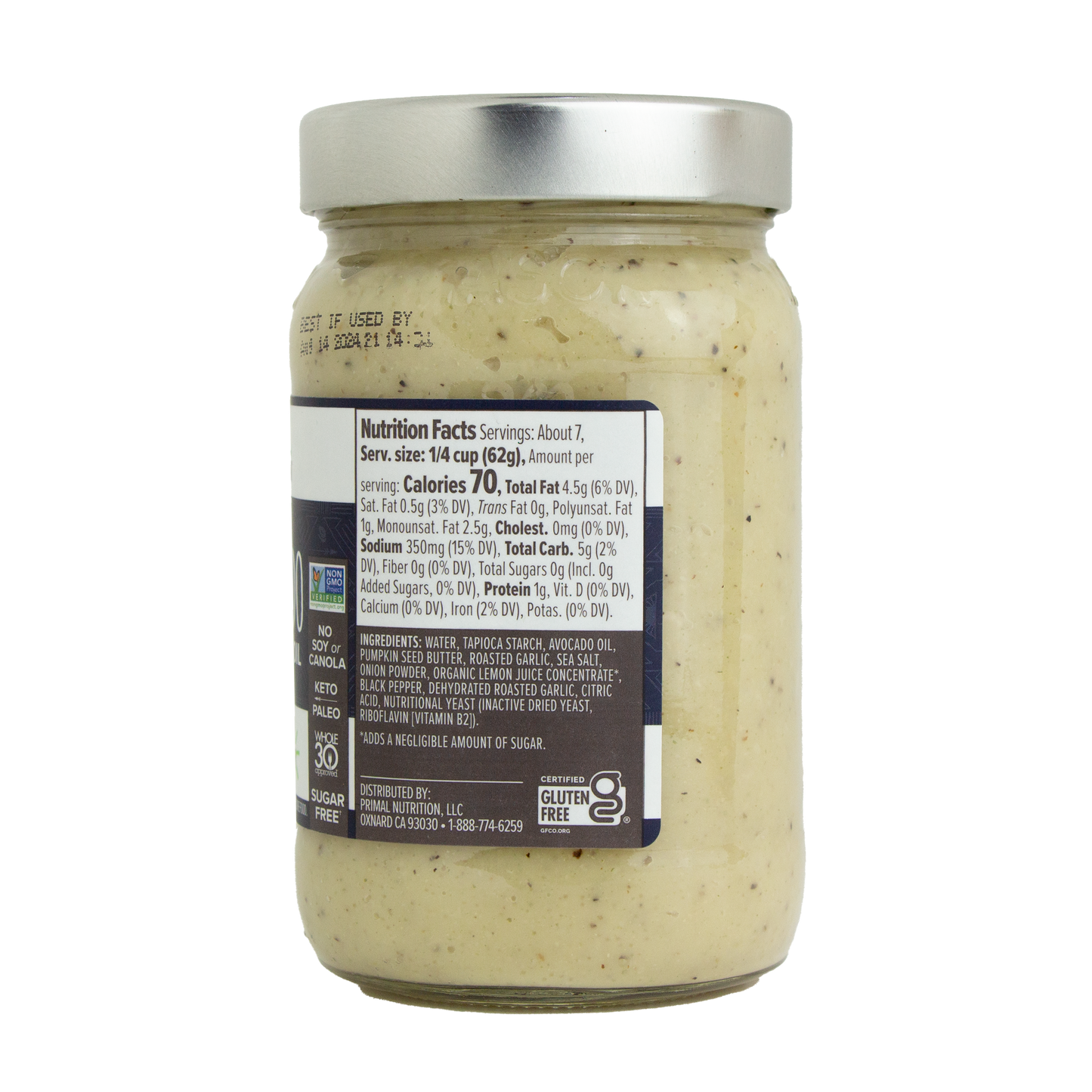 Primal Kitchen - No Dairy Garlic Alfredo Sauce Made with Avocado Oil