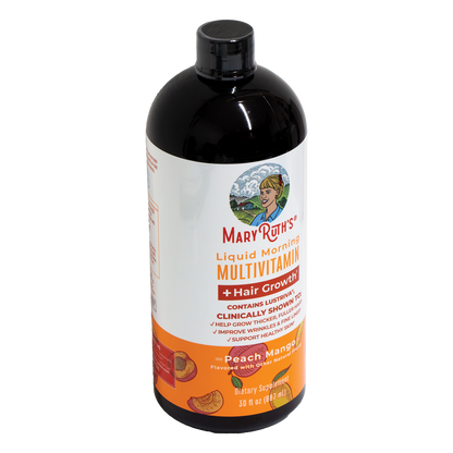 Mary Ruth's - Liquid Morning Multivitamin + Hair Growth - Peach Mango