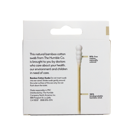 The Humble Co. - Cotton Swabs Bamboo Spiral Design