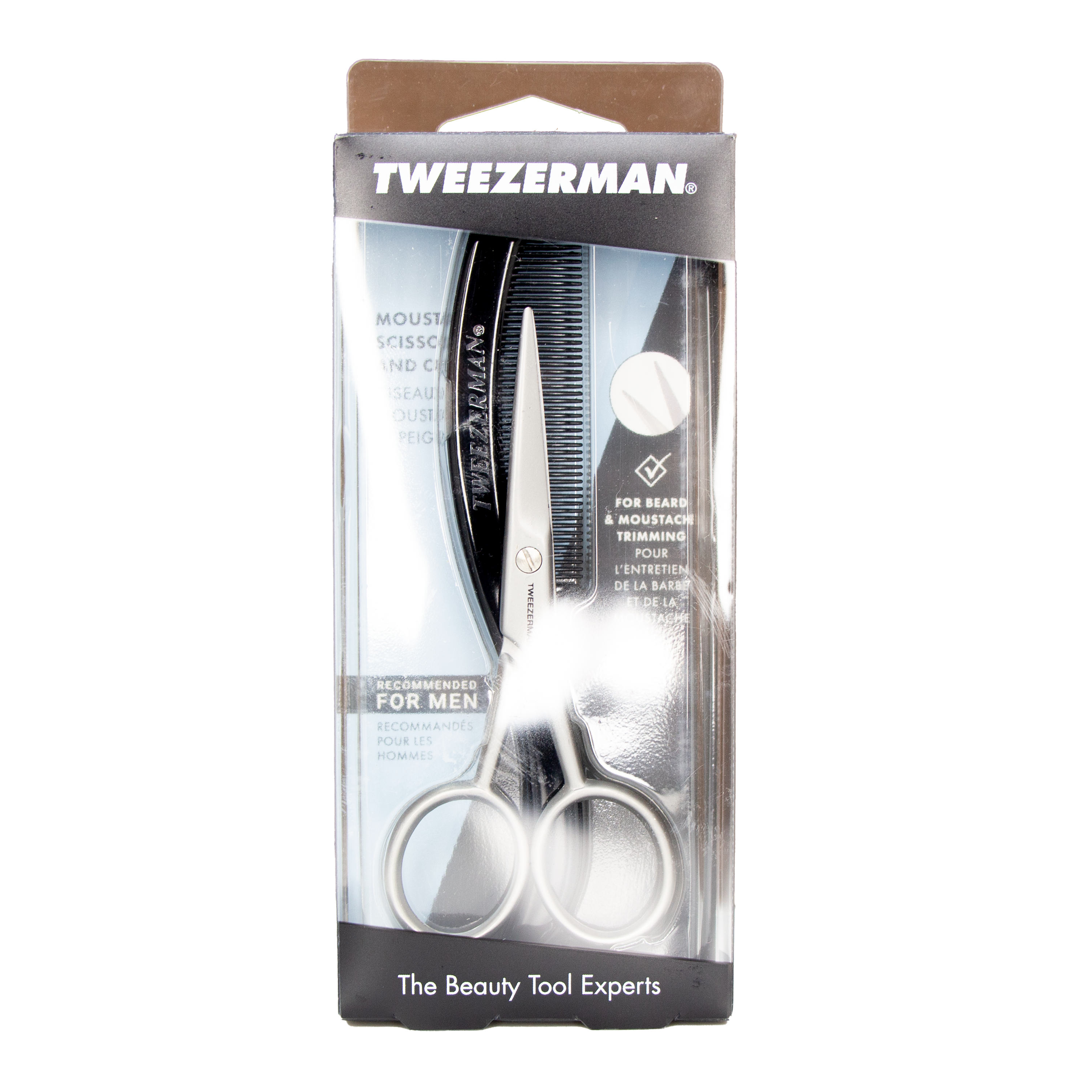 Tweezerman - Moustache Scissors and Comb Model – Bioshackstore.com