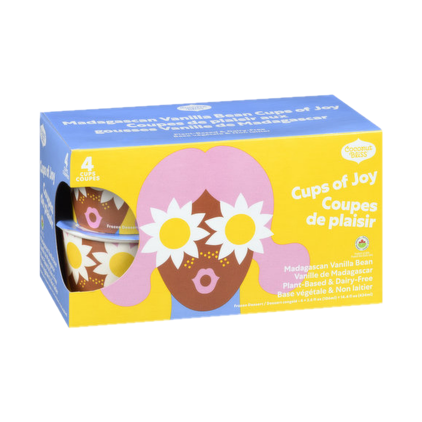 Coconut Bliss - Cups Of Joy - Vanilla Bean (4 cups) - Store Pick-Up Only