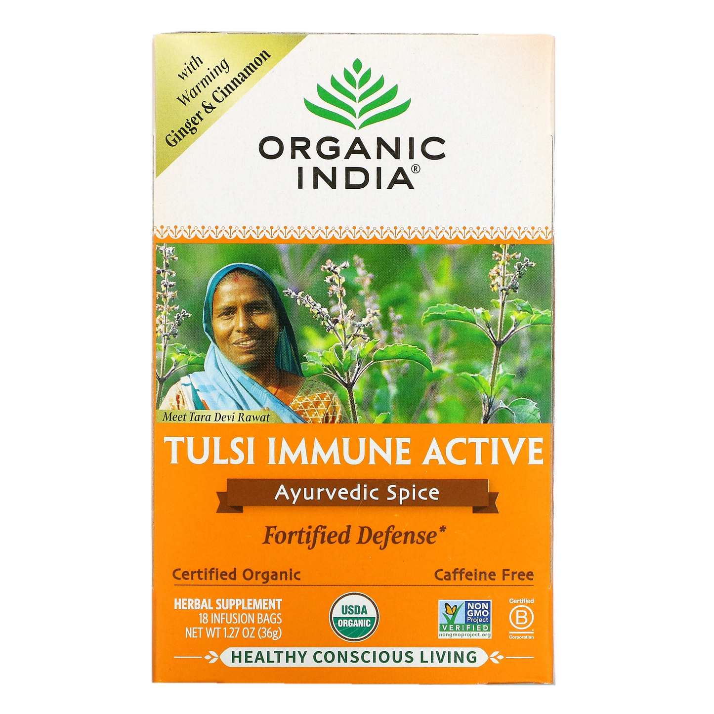 Organic India - Tulsi Immune Active - Ayurvedic Spice