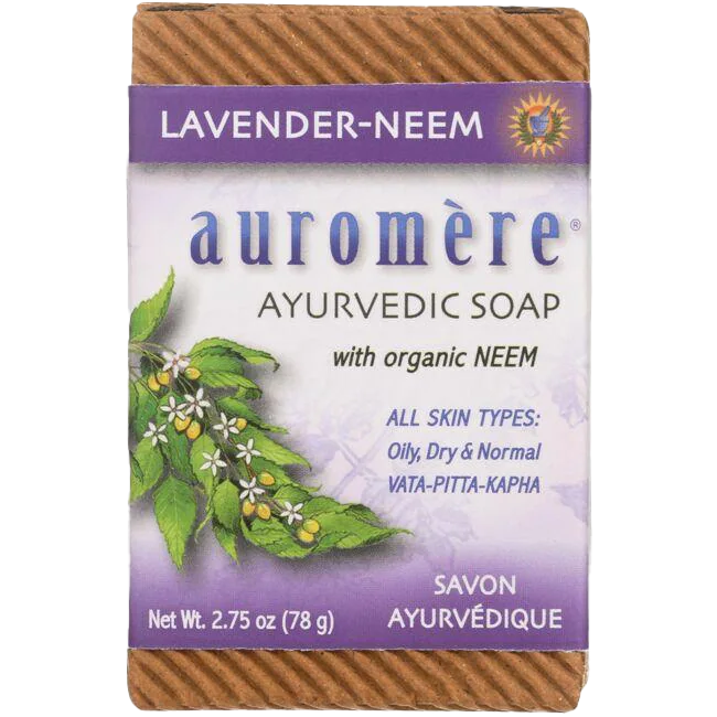 Auromere- Ayurvedic Bar Soap Lavender-Neem