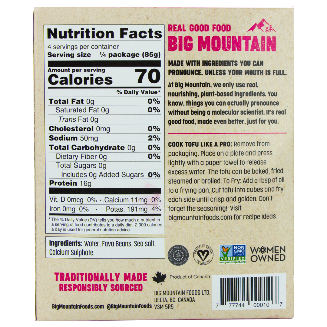 Big Mountain Soy-Free Tofu (In Store Pick-Up Only)