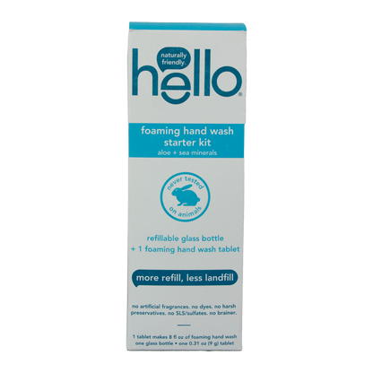 Hello - Foaming Hand Wash Starter Kit - Aloe and Sea Minerals