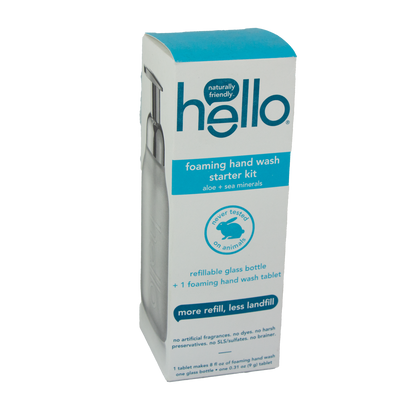 Hello - Foaming Hand Wash Starter Kit - Aloe and Sea Minerals