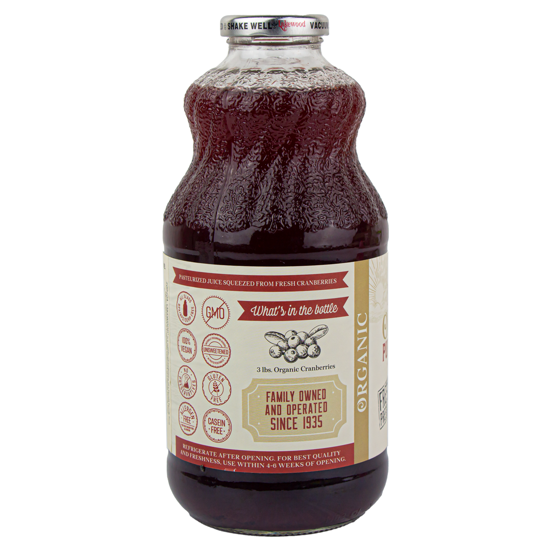 Lakewood Organic Pure Cranberry Juice 32 oz (In Store Pickup Only)